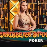 Play the Caribbean Stud Poker slot by Evolution on Oscarspin