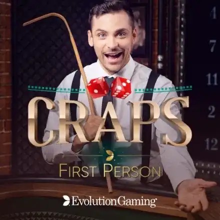 Official Table Games logo: First Person Craps by Evolution at Oscarspin
