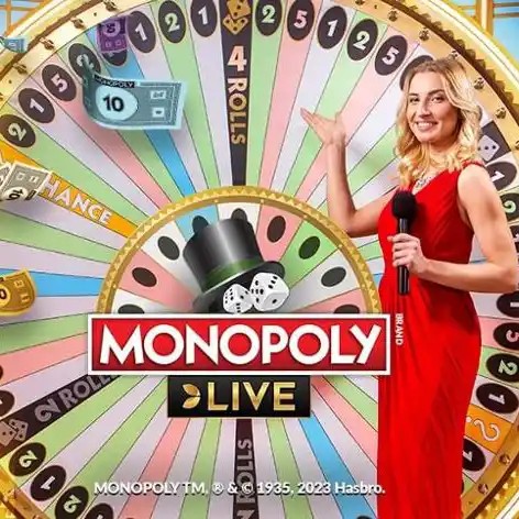 Monopoly Live by Evolution, showcased at oscarspinitalia.it – game logo