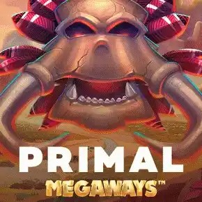 Primal Megaways slot logo by Blueprint Gaming at Oscarspin