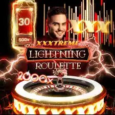 Official Live Dealer logo: XXXtreme Lightning Roulette by Pragmatic Play at Oscarspin
